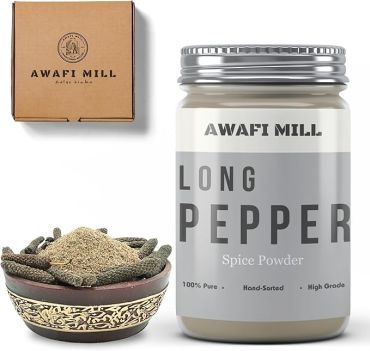 Awafi Mill Long Pepper Pippali Powder Bottle of 100g